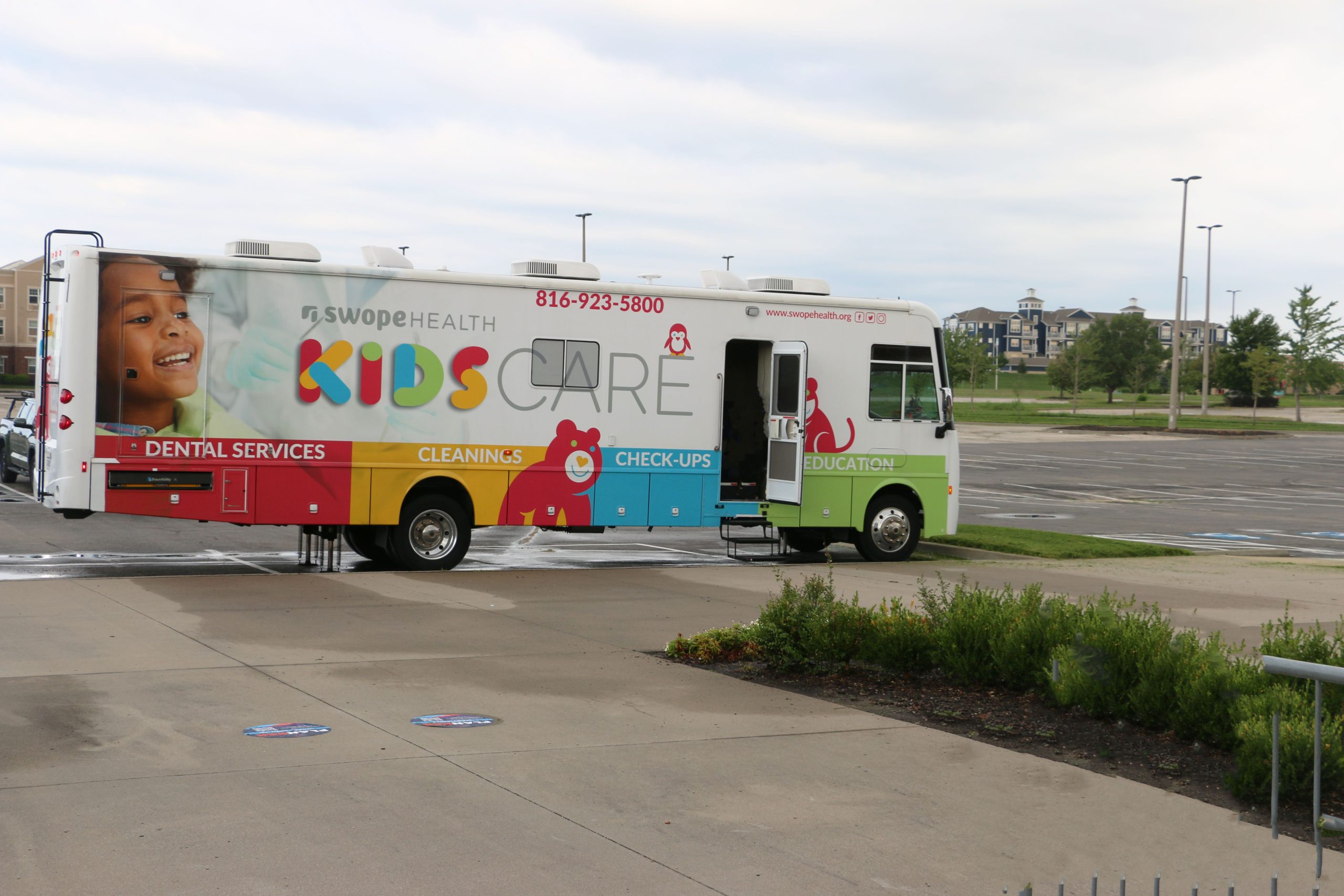 Swope Health mobile KidsCARE dental unit