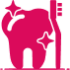 Took and toothbrush dental icon