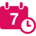 Pink calendar icon